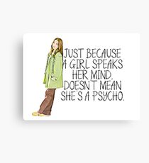 Speaks Her Mind Canvas Print