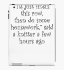 Knitter Housework iPad Case/Skin
