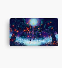 Swamp Moss Glow Canvas Print