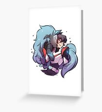 Cosmic Wolf Greeting Card