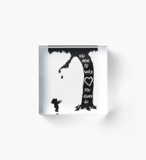Cormac McCarthy meets Shel Silverstein mashup Acrylic Block