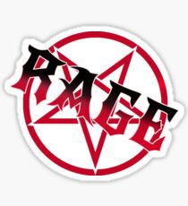 RAGE! Aggretsuko Inspired Shirt Sticker