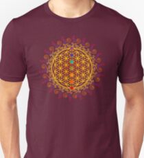 FLOWER OF LIFE, CHAKRAS, SPIRITUALITY, YOGA, ZEN, Unisex T-Shirt