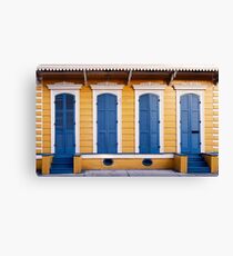 Blue and Yellow Canvas Print