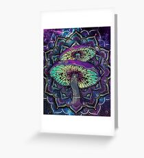 Trippy Shroom Art Greeting Card