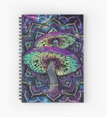 Trippy Shroom Art Spiral Notebook