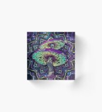 Trippy Shroom Art Acrylic Block