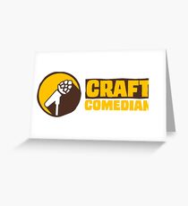 Craft and Comedians podcast merch Greeting Card