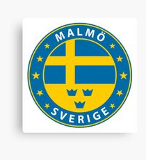 Malmö, Malmö Sweden, Malmö sticker, City of Sweden Canvas Print