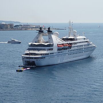 Artwork thumbnail, Ship and a cruise in Mediterranean sea by santoshputhran