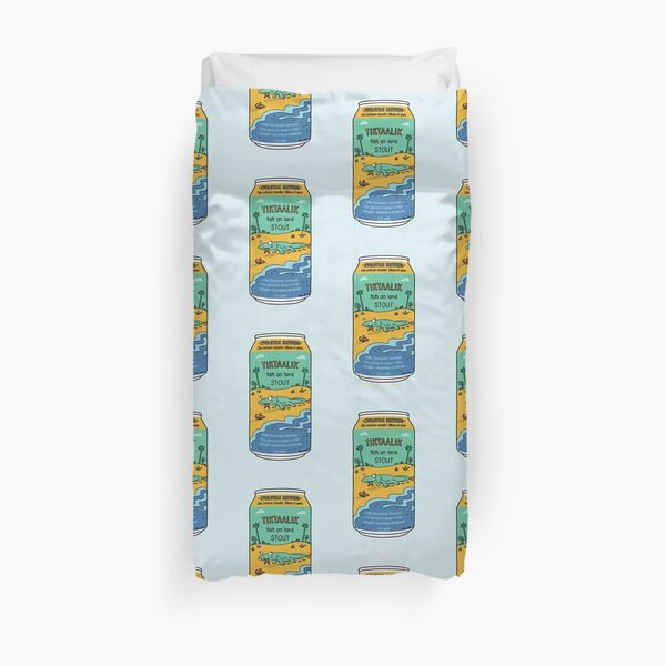 Evolution Brewing Tiktaalik Fish on Land Stout Duvet Cover