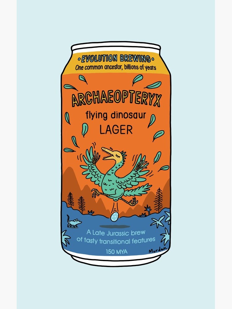 Evolution Brewing Archaeopteryx Flying Dinosaur Lager by morden