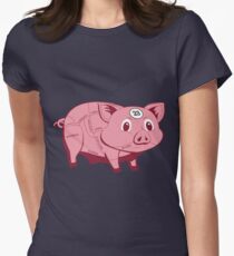 Pink Pig Women's Fitted T-Shirt