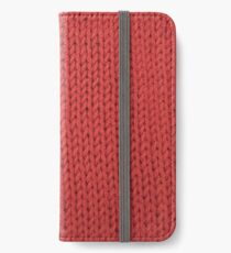 Red Knit iPhone Wallet/Case/Skin