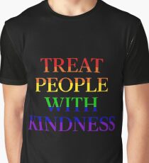 TREAT PEOPLE WITH KINDNESS - PRIDE BLACK Graphic T-Shirt
