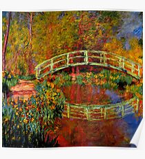 Monet - Die japanische Brücke Poster