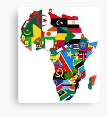 Flags of the African Continent Canvas Print