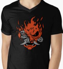 Cyber-Samurai 2077 Men's V-Neck T-Shirt