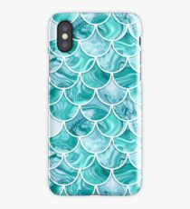 Turquoise scales iPhone Case