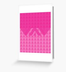 Duafe - Wooden Comb - Adinkra symbol pink touch 2 Greeting Card