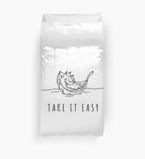Take it Easy | T-Shirt for Hedgehog Lovers | Perfect as a Gift Duvet Cover