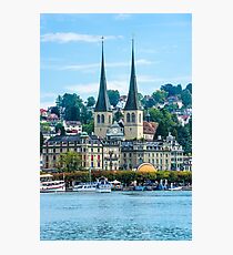 View of historic Luzern city center Photographic Print