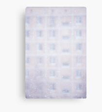 Snowfall in a big city Canvas Print