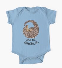Save the Pangolins - Curled up Pangolin One Piece - Short Sleeve