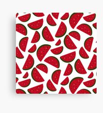 Cute watermelon pattern Canvas Print