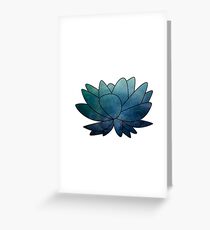 Blue lotus Greeting Card