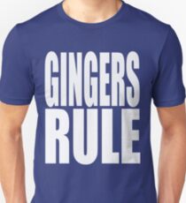 Gingers Rule Funny Cute T Shirt Red Head Redhead Red Hair Gift Ginger Unisex T-Shirt