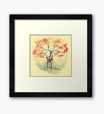 Essence of Nature - A Deer’s Echo Framed Print