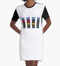 Stoplights Graphic T-Shirt Dress