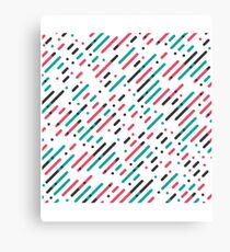 Striped pattern - House Music pattern Canvas Print