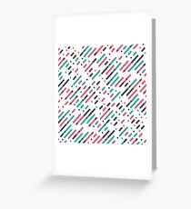 Striped pattern - House Music pattern Greeting Card