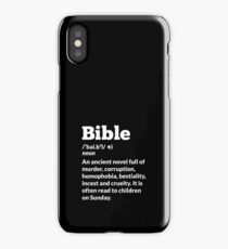 Funny Atheist Bible Definition iPhone X Case