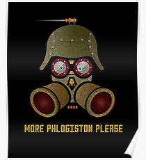 More Phlogistan Please Funny Steampunk Science Physics T-shirts and Gifts Poster