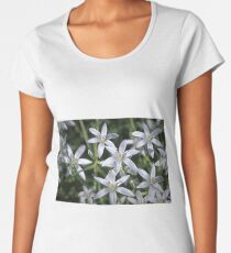 Macro photo of a white flower Women's Premium T-Shirt