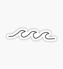 schwarze Welle Sticker