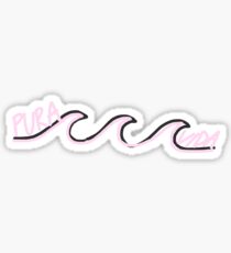 hellrosa Pura Vida Welle Sticker
