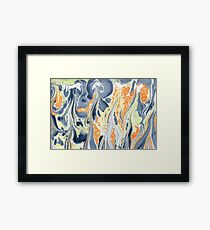 Erupting Lava #marbled #art #decor #redbubble Framed Art Print