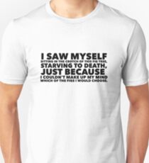Sylvia Plath quote - fig tree quote from the Bell Jar Unisex T-Shirt