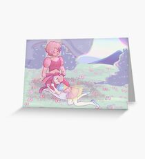 a single pale rose Greeting Card