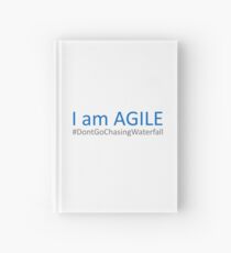 Agile vs Wasserfall Entwicklung Notizbuch