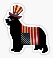 Celebrate Freedom - with a Newfie! Sticker