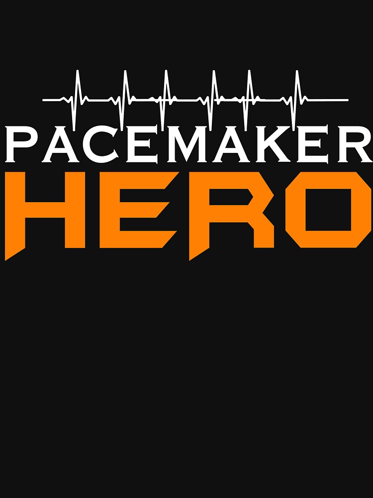 "Pacemaker Hero Awareness Heart Monitor TShirt" Classic TShirt by
