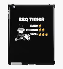 bbq whisky timer white iPad Case/Skin