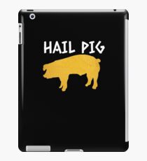 Hail Pig bbq grill Grilling Smoker Pitmaster white iPad Case/Skin