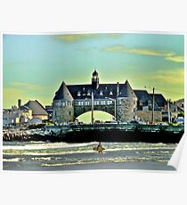 Narragansett Pier Beach - The Towers *featured Poster