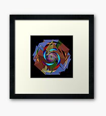 'TetraStarSpiral' Framed Print